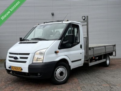 Ford Transit 350L 2.2 TDCI Open Laadbak Cruise Navi Airco 13 Eerste Eigenaar 3-Zits NL Auto Orgineel 124994 KM Dubbel Lucht