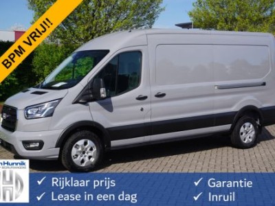 Ford Transit 350L L3H2 Limited AUT-8 165PK BPM VRIJ Navi, Adap. Cruise, 360Â° Cam, Trekhaak, 2x Schuifdeur!! NR. 219