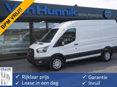 Ford Transit 350M 105PK L2H2 BPM VRIJ!! 12 Sync 4 Apple CP/Android A. Camera, Trekhaak!! NR. A19