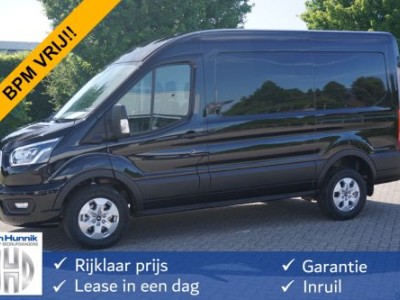 Ford Transit 350M L2H2 Limited AUT-8 165PK BPM VRIJ Navi, Adap. Cruise, 360Â° Cam, Trekhaak, Xenon!! NR. 299