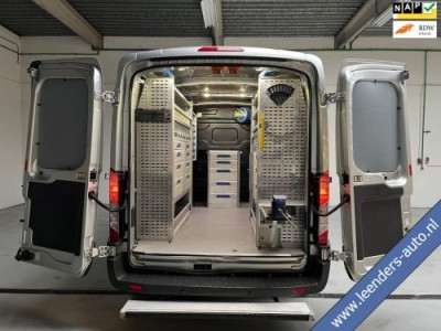 Ford Transit SERVICEWAGEN 350 2.0 TDCI EURO6 L2H2 TREND 3PERSOONS, SORTIMO INRICHTING AIRCO CAMERA GRIJS METALLIC RIJKLAARPRIJS!