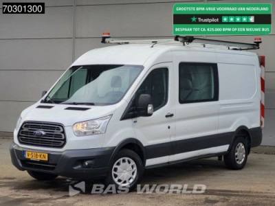 Ford Transit 130pk Dubbel Cabine L3H2 Trekhaak Navi Airco Cruise Camera Parkeersensoren v+a Imperiaal RWD Euro6 DC Doka Mixto L3 Airco Trekhaak Cruise control