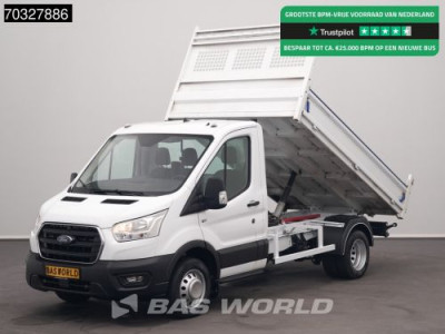 Ford Transit 130pk Kipper Dubbellucht Trekhaak Airco Cruise Euro6 Tipper Benne Kieper Airco Trekhaak Cruise control
