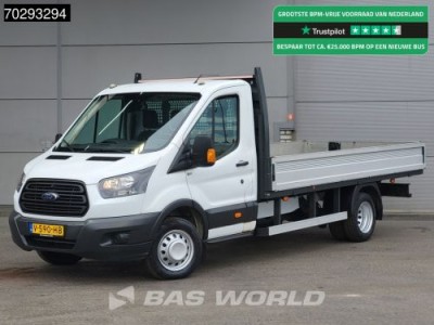 Ford Transit 170pk Open Laadbak Dubbellucht 3,5t Trekhaak Airco APK 02-2026 Euro6 Pritsche Open Box Airco Trekhaak