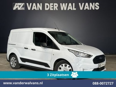 Ford Transit Connect 1.5 EcoBlue 100pk L1H1 Euro6 Airco | 3-Zits | Camera | Navigatie | LED | Cruisecontrol | Verwarmde voorruit Stoelverwarming, Trekhaak, Parkeersensoren, Bijrijdersbank