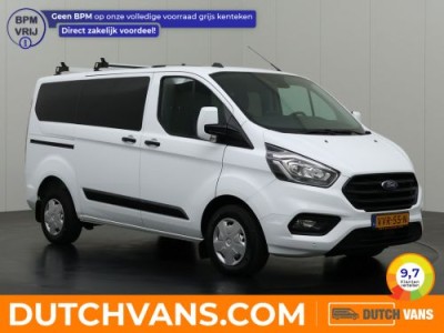 Ford Transit Custom 2.0TDCI 130PK Dubbele Cabine | Navigatie | Camera | 6-Peroons | Trekhaak | Dakdragers