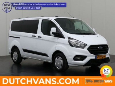 Ford Transit Custom 2.0TDCI 130PK Dubbele Cabine | Navigatie | Camera | 6-Peroons | Trekhaak | Dakdragers