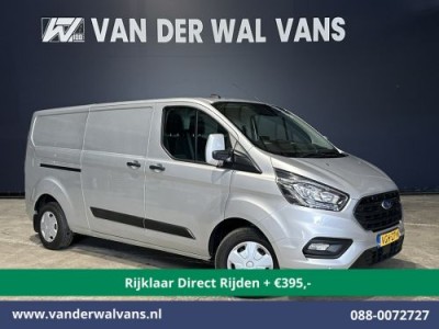 Ford Transit Custom 2.0 TDCI 130pk L2H1 Euro6 *Rijklaar Direct Rijden* Airco | Navigatie | LED | Cruisecontrol | 2800kg Trekhaak Android Auto, Verwarmde voorruit, Parkeersensoren, Bijrijdersbank