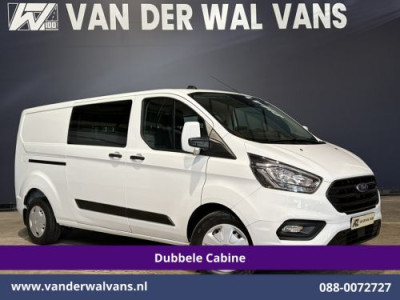 Ford Transit Custom 2.0 TDCI 131pk L2H1 Dubbele Cabine Euro6 Airco | 6-Zits | Camera | Navigatie | LED | Adaptieve Cruisecontrol Android Auto, Verwarmde voorruit, 2800kg Trekhaak, Parkeersensoren