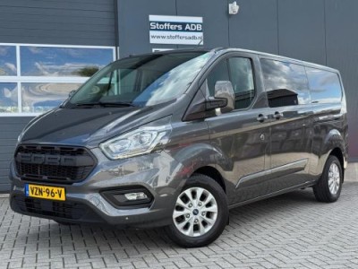 Ford Transit Custom 2.0 TDCI 131pk L2H1 Limited DC | D-RIEM NIEUW! | 2x SCHUIF | Navi | Camera | Raptor | CarPlay | Trekhaak | 5-p