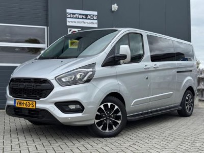 Ford Transit Custom 2.0 TDCI L2H1 Platinum DC 5P | 2X SCHUIF | Raptor | Xenon | Leer | Treeplank | Carplay |  Automaat | Trekhaak