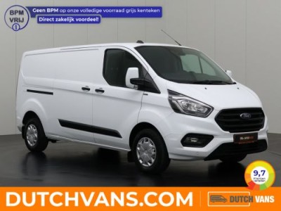 Ford Transit Custom 2.0TDCi 130PK Lang Achterdeuren | Airco | Cruise | 3-Persoons | Betimmering