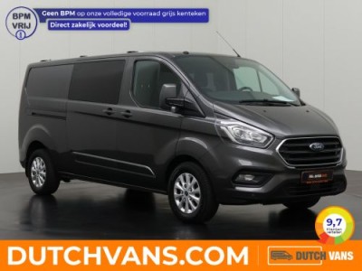 Ford Transit Custom 2.0TDI 130PK Lang Dubbele Cabine Limited | 2xSchuifdeur | 6-Persoons | Airco | Cruise | Dakdraagsysteem