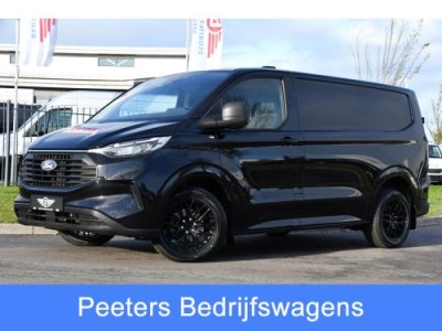 Ford Transit Custom 300 2.0 TDCI L1H1 Black Edition Virtual, Adaptieve Cruise, Carplay, Camera, Leder, LED, NAVI, Automaat, Uniek!