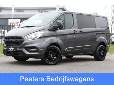 Ford Transit Custom 300 2.0 TDCI L1H1 Limited DC Raptor Edition Camera, Cruise, Carplay, 2 x Schuifdeur, LED, Stoelverwarming, 130pk, Automaat, Uniek!