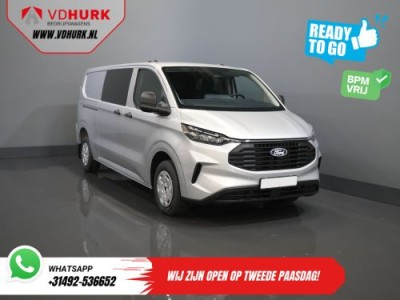 Ford Transit Custom 320 2.0 TDCI 150 pk L2 Trend DC Dubbel Cabine BPM VRIJ! Garantie 5J of 200.000 km/ 2xSchuifdeur/ LED/ Stoelverw./ Virtual Cockpit