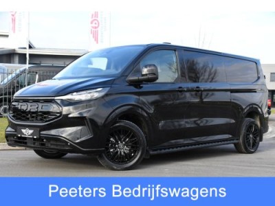 Ford Transit Custom 320 2.0 TDCI L2H1 Black Edition Limited Virtual, Adaptieve Cruise, Camera, Carplay, 170PK, Automaat, LED, Multimedia, Sensoren, Stoelverwarming, UNIEK!