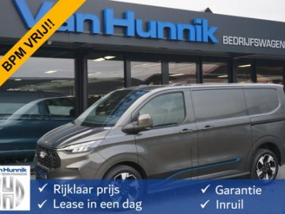 Ford Transit Custom 320S 170PK Sport AUT AWD BPM VRIJ!! ACC, Trekhaak, 360Â° Cam, 19 LM, 2x Elek. Schuifdeur!! NR. DJ01*