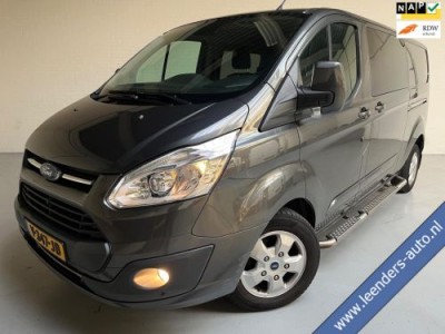 Ford Transit Custom Dubbel Cabine Automaat 170PK 290 2.0 TDCI euro6 L2H1 Limited, 2xSchuifdeur, Navigatie, 5Persoons, Trekhaak