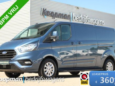 Ford Transit Custom 300 2.0TDCI 130pk L2H1 Limited | L+R Schuifdeur | Trekhaak | Camera | Cruise | Lease 360,- p/m