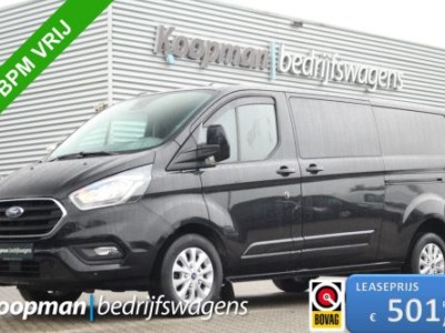 Ford Transit Custom 300 2.0TDCI 170pk L2H1 Limited DC | Automaat | L+R Zijdeur | Trekhaak | Carplay/Android | Lease 501,- p/m