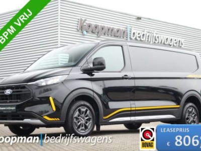 Ford Transit Custom 320 2.0TDCI 136pk L2H1 Trail 4x4 AWD | Leder | Trekhaak Inklapbaar | Stoel+Stuurverw. | Carplay/Android | Keyless | Lease 806,- p/m