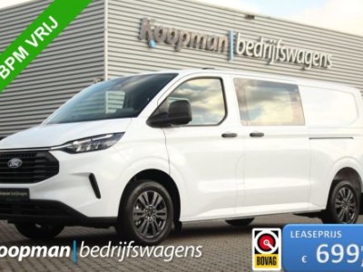 Ford Transit Custom 320 2.0TDCI 136pk L2H1 Trend DC | L+R Zijdeur | Keyless | Carplay/Android | Lease 699,- p/m