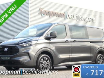 Ford Transit Custom 320 2.0TDCI 136pk L2H1 Trend DC | L+R Zijdeur | Keyless | Carplay/Android | Lease 717,- p/m