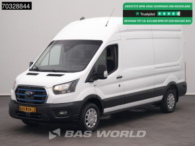 Ford e-Transit 184pk Elektrisch 68kWh 317km WLTP L2H3 Hoog Dak Navi Airco Cruise Parkeersensoren v+a SYNC4-Display CarPlay L2 High Roof Hohes Dach Airco Cruise control