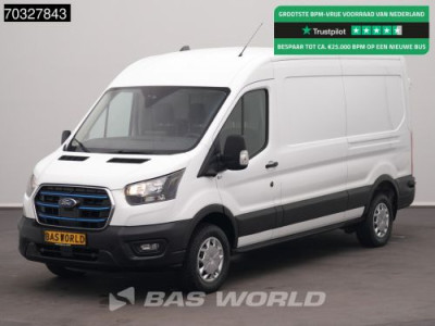 Ford e-Transit 184pk L3H2 L3 Elektrisch 68kWh 317km WLTP Navi Airco Cruise Parkeersensoren v+a SYNC4-Display CarPla Airco Cruise control