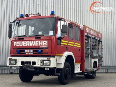 Iveco 135 E22 Eurofire 4x4 - 1.600 ltr watertank -Feuerwehr, Fire brigade- Crew Cab - Expeditie, Camper