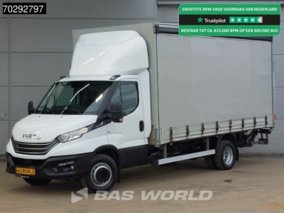 Iveco Daily 3.0L Automaat Laadklep 180PK Schuifzeilen Zeilen Airco Cruise DHollandia Euro6 Schuifzeil Koffer Gesloten laadbak Airco Cruise control