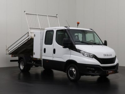 Iveco Daily 35C14 Dubbele Cabine Kipper | Materiaalkist | 3500KG Trekhaak | Airco | Cruise | 6-Persoons