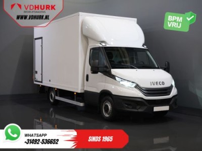 Iveco Daily 35S18HV 3.0 Aut. ZF BPM VRIJ! Bakwagen Laadklep/ LED/ Spoiler/ 3.5T Trekverm./ Gev.stoel/ Adapt.Cruise/ Navi/ Carplay/ Climate/ 440x210x230