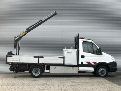 Iveco Daily 50C14N 3.0 375 openlaadbak met kraan Hiab