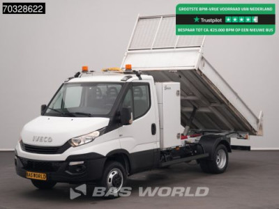 Iveco Daily 35C12 Kipper met Kist Dubbellucht 3,5t Trekhaak Airco Cruise Euro6 Tipper Benne Kieper Airco Trekhaak Cruise control