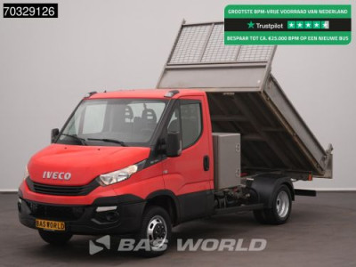Iveco Daily 35C12 Kipper met Kist Dubbellucht 3,5t Trekhaak Airco Cruise Euro6 Tipper Benne Kieper Airco Trekhaak Cruise control