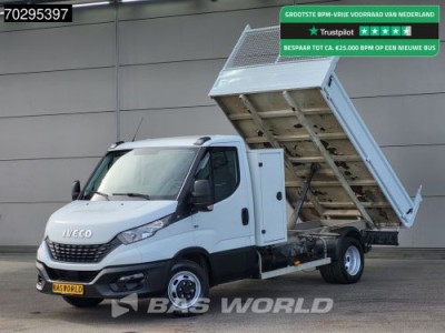 Iveco Daily 35C14 Kipper met Kist 3500kg trekhaak Airco Cruise Benne Tipper Kieper 2m3 Airco Trekhaak Cruise control