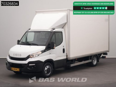 Iveco Daily 35C14 Laadklep Bakwagen Airco Cruise Euro6 Meubelbak Koffer Ladebordwand LBW Taillift Airco Cruise control
