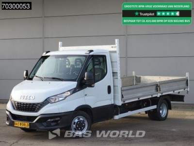 Iveco Daily 35C14 Open Laadbak 420cm Dubbellucht Airco Navi Cruise Pritsche Pickup Airco Cruise control