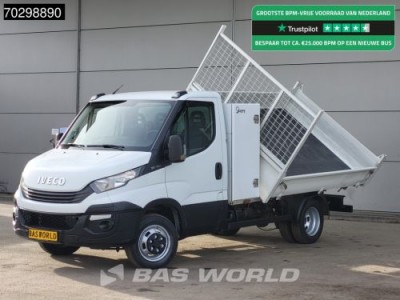 Iveco Daily 35C15 3.0L Kipper met Kist Dubbellucht 3,5t Trekhaak 150PK Airco Euro6 Tipper Benne Kieper Airco Trekhaak Cruise control