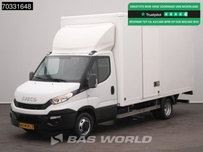 Iveco Daily 35C15 3.0L Laadklep 2x Zijdeur 3,5t Trekhaak Dubbellucht Bakwagen Airco Cruise Euro6 Meubelbak Koffer Mobekoffer LBW Tail Lift Airco Trekhaak Cruise control