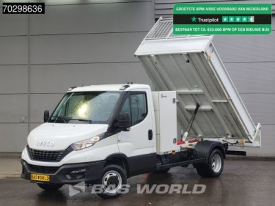 Iveco Daily 35C16 3.0L Kipper met Kist 3.5t trekhaak Tipper Benne Airco Cruise Euro6 Airco Trekhaak Cruise control