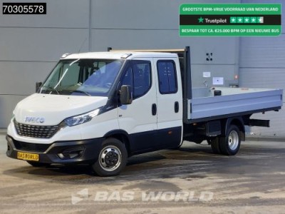 Iveco Daily 35C18 3.0L Automaat Dubbel Cabine Open Laadbak Dubbellucht LED Airco Cruise Euro6 Pritsche Pickup Airco Cruise control