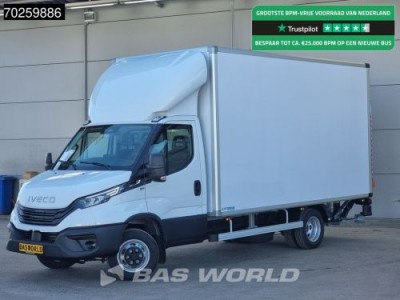 Iveco Daily 35C18 3.0L Automaat Luchtvering Laadklep Zijdeur Dubbellucht Bakwagen 180PK LED Airco Cruise Camera Lat om Lat DHollandia Euro6 Meubelbak Koffer 21m3 Airco Cruise control