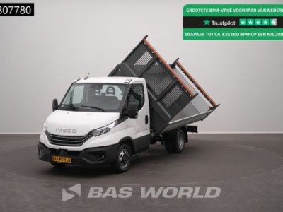 Iveco Daily 35C18 3.0L Driezijdige Kipper Dubbellucht 180PK ACC LED Airco Camera Parkeersensoren Cruise CarPlay Euro6 Tipper Benne Kieper Airco