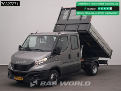 Iveco Daily 35C21 3.0L Automaat Dubbel Cabine Dubbellucht 3,5t Trekhaak Navi Airco Cruise Euro6 DC Tipper Benne Kieper Airco Trekhaak Cruise control
