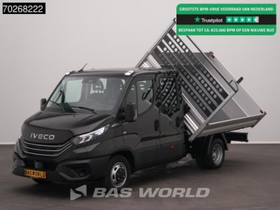 Iveco Daily 35C21 BPM Vrij! 3.0L Automaat Driezijdige Kipper Dubbel Cabine 210PK Dubbellucht ACC LED Airco Camera CarPlay Euro6 Tipper Kieper Benne 2m3 Airco