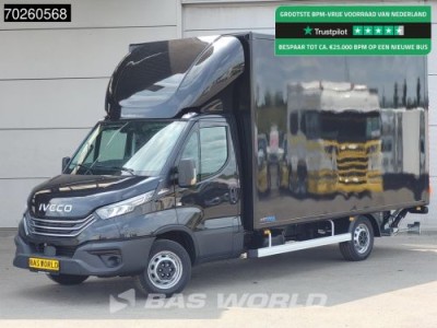 Iveco Daily 35S21 3.0L Automaat Laadklep Zijdeur ACC LED CarPlay Lat om Lat DHollandia 3,5t Trekvermogen Meubelbak Koffer Bakwagen 22m3 Airco