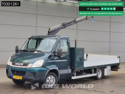 Iveco Daily 40C18 3.0L Kraanwagen Open Laadbak Hyya 017T 1320KG 3,5t Trekhaak Airco 180PK Kraan Cran Kranwagen Crane Pritsche Pickup Open Box Airco Trekhaak